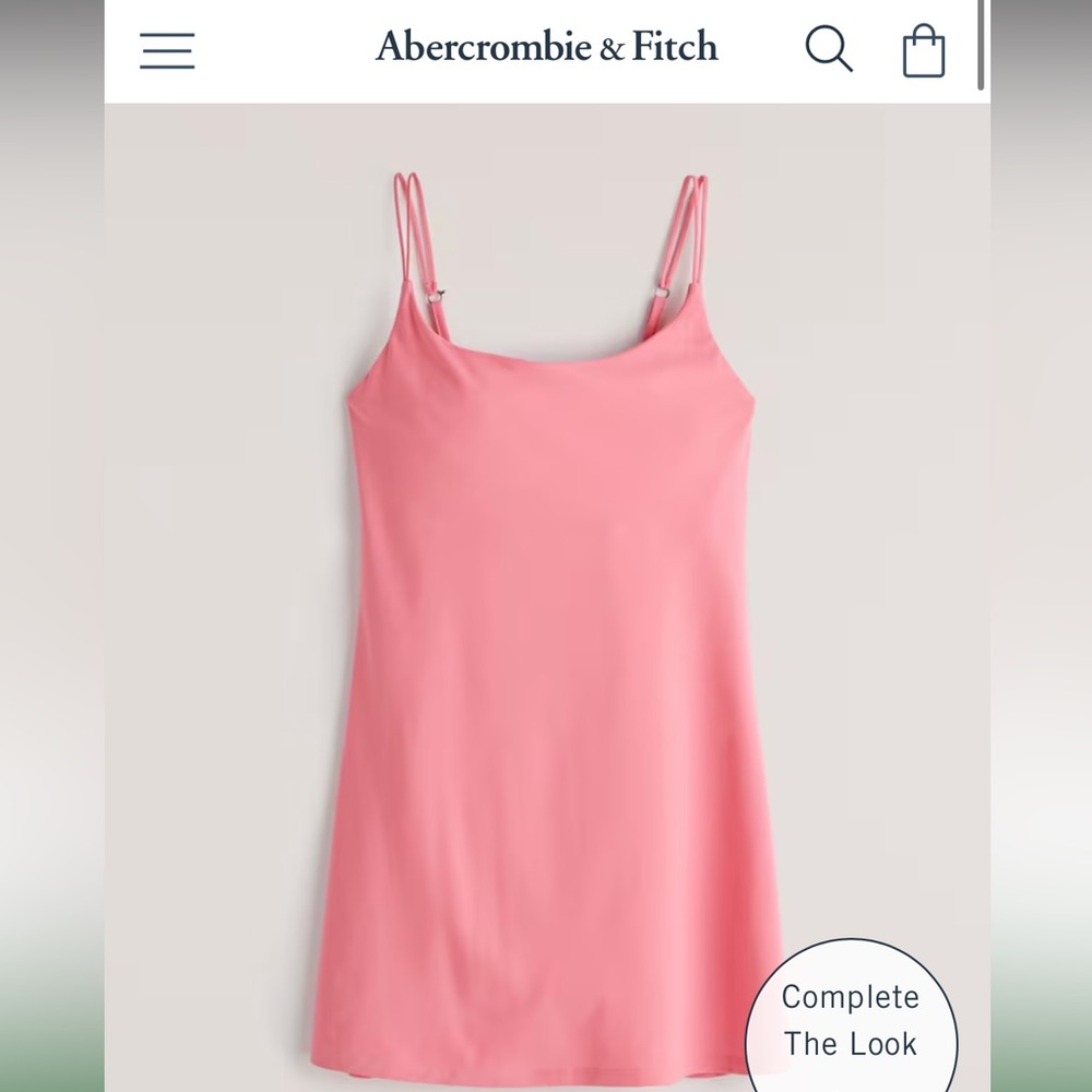 BUNDLE of two Abercrombie and Fitch pink AND olive green Traveler Dress